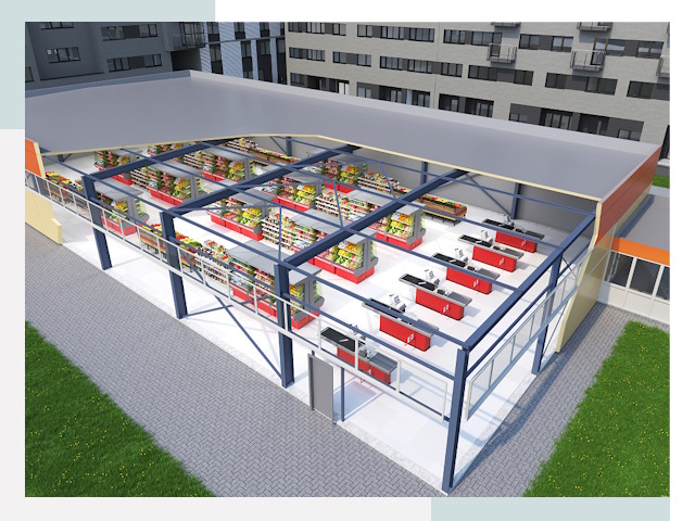 Строительство магазинов в Бугуруслан от 611 руб. за м²