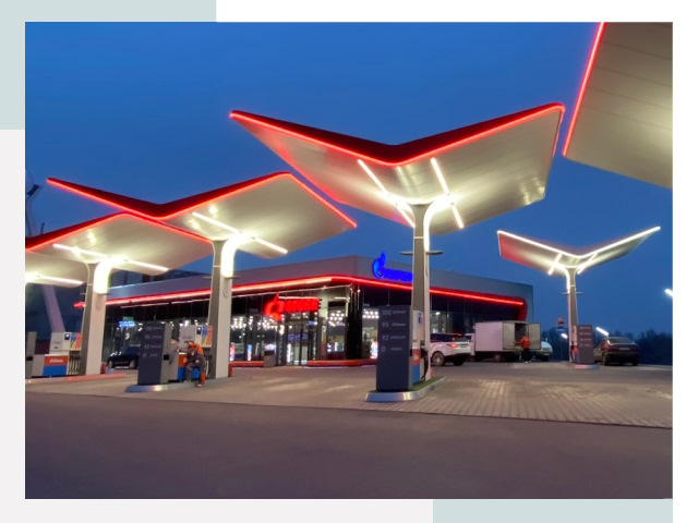 Навесы для АЗС в Бугуруслане